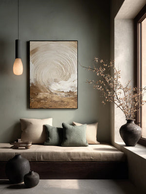 Wabi-Sabi Textured Art | Earthen Tide