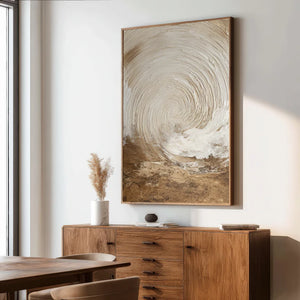Wabi-Sabi Textured Art | Earthen Tide