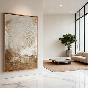 Wabi-Sabi Textured Art | Earthen Tide